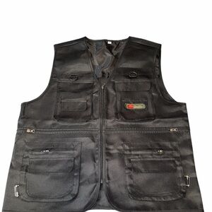 Utility Pocket Vest in Black